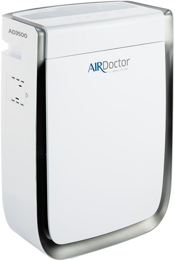 AIRDOCTOR AD3500 Air Purifier for Home and Large Rooms Up to 1260 sq. ft. 2x/hour | UltraHEPA, Carbon, VOC Filters and Air Quality Sensor. Captures Particles 100x Smaller Than HEPA B0C9L68PVF