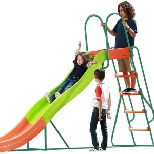 Playground Slide, Outdoor Playset, Swingset, Kids Swing Sets for Backyard, Playground Sets for Backyards, Outdoor Playground Equipment, Outdoor Slide for Kids Ages 4-8 B079PRQX4W