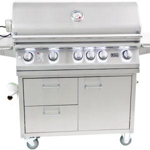Lion 40 Inch Stainless Steel Natural Gas Grill On Cart B00CKKL33G