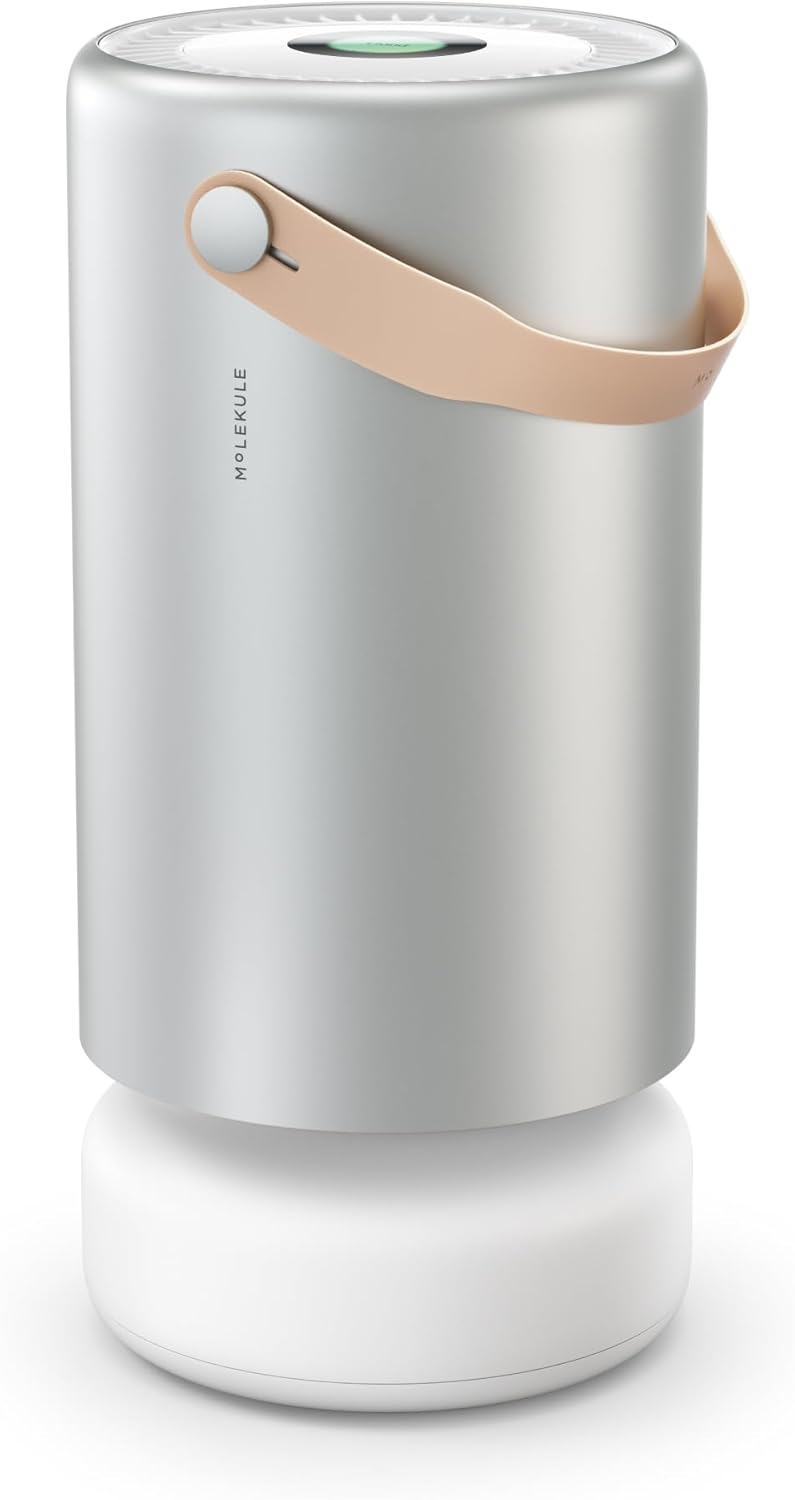 Molekule Air Pro Air Purifier - Purifies Rooms Up to 1000 Sq Ft with High Foot Traffic - FDA Cleared for Destruction of Viruses, Bacteria & Mold - Silver B0BV8PDZ2K