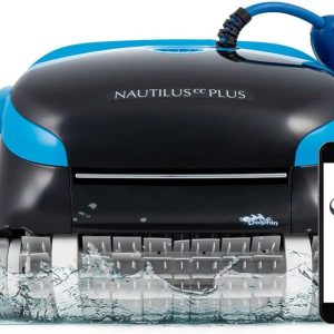 Dolphin Nautilus CC Plus Wi-Fi Automatic Robotic Pool Vacuum Cleaner, Always Cleaning, Never Charging, with Wall Climbing Scrubber Brush, Ideal for In-Ground Pools up to 50 FT in Length B09K4C9WGF