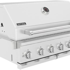 Spire Premium 6 Burner Built In Gas Grill Island Head, Stainless Steel 36 Inch Propane Grill with Rear Burner, 73,000 BTUs, 904 SQ In Racks with Dual Fuel Compatibility - 740-0781P B0BXM27Q56