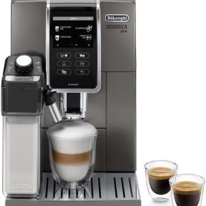 De'Longhi Dinamica Plus Connected Espresso & Coffee Machine with Automatic Milk Frother, One Touch Latte, Cappuccino, Color Touch Display, ECAM37095TI B08TGCTT6C