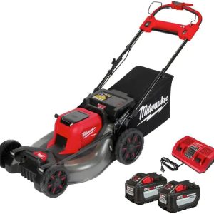 M18 Fuel Brushless Cordless 21 in. Walk Behind Dual Battery Self-Propelled Mower w/(2) 12.0Ah Battery and Rapid Charger B0BWK7GXS5