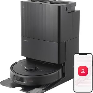 roborock Qrevo S Robot Vacuum and Mop, Self-Drying, Auto Mop Washing, 7000Pa Suction, Self-Emptying & Refilling, 10mm Auto Lifting, 200RPM Spinning Mops, Smart Obstacle Avoidance, Black B0CTZXJTGJ