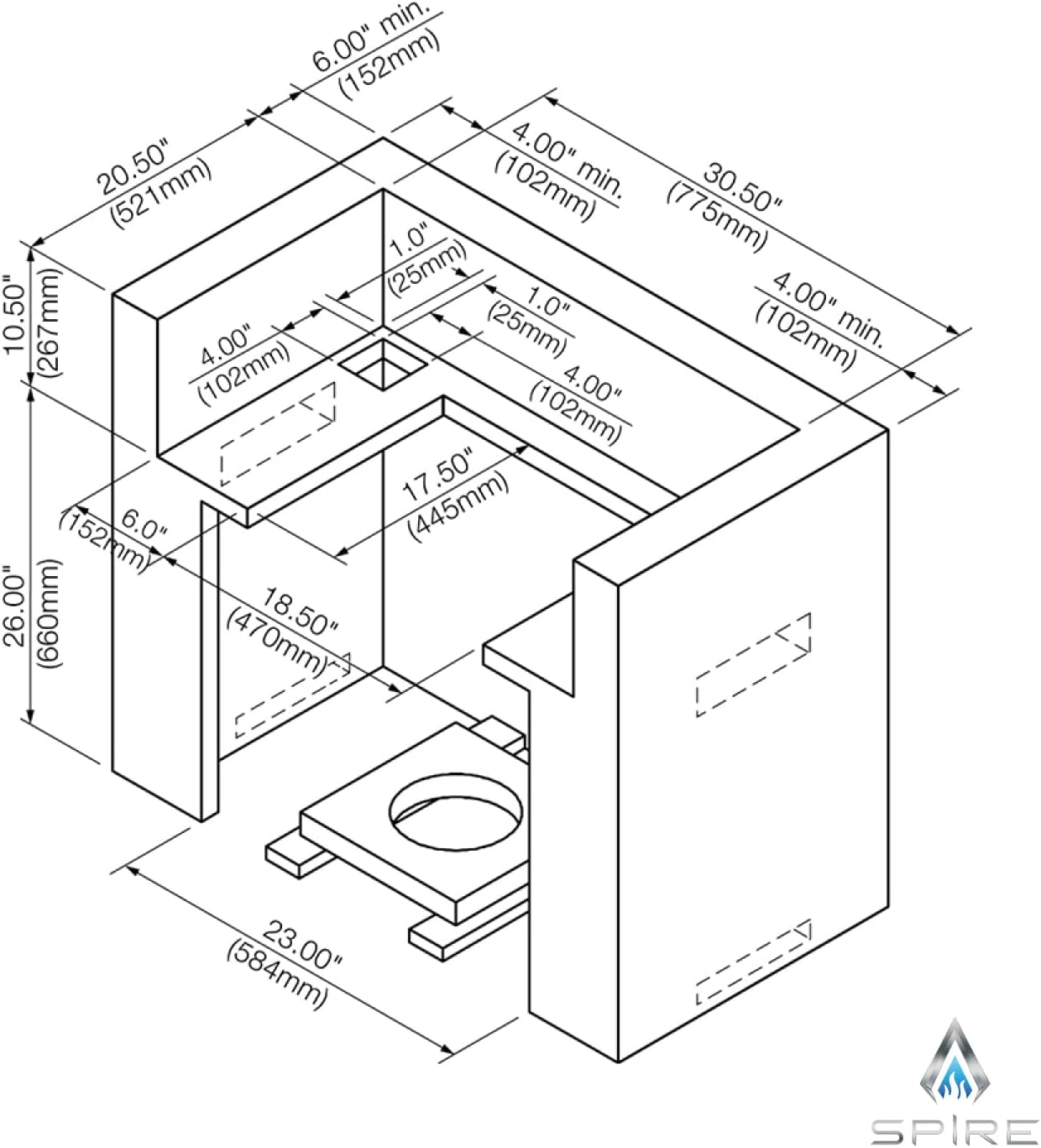 Spire Premium 6 Burner Built In Gas Grill Island Head, Stainless Steel 36 Inch Propane Grill with Rear Burner, 73,000 BTUs, 904 SQ In Racks with Dual Fuel Compatibility - 740-0781P B0BXM27Q56 - Image 7