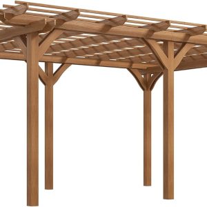 Outsunny 12' x 16' Outdoor Pergola, Wood Gazebo Grape Trellis with Stable Structure for Climbing Plant Support, Garden, Patio, Backyard, Deck B0CW2SZMDS