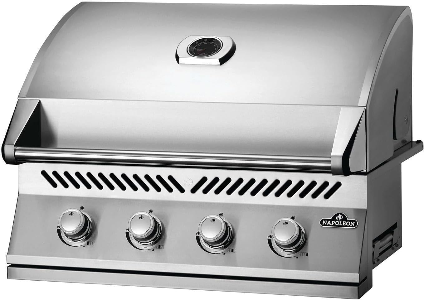 Napoleon Built-In 500 Series 32-Inch Built-In Gas Barbecue Grill Head - BI32PSS - Marine Grade Stainless Steel, Propane, 4 Main Burners, 7.5 mm Stainless Steel Grids, Dual Level Stainless Steel Sear Plates B09RV8329R - Image 5