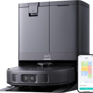 eufy X10 Pro Omni Robot Vacuum and Mop Combo, 8,000 Pa Suction, Dual Mops with 12 mm Auto-Lift and Carpet Detection, AI Obstacle Avoidance, Auto Mop Washing, Auto Drying, Self-Emptying, Self-Refilling B0CPFBBHP4