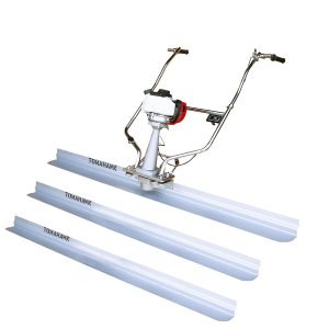 Tomahawk 1.6 HP Honda Gas Vibrating Concrete Power Screed Motor with 14ft, 12ft, and 10ft Blades Bull Float Honda GX35 B08P51GQ8G