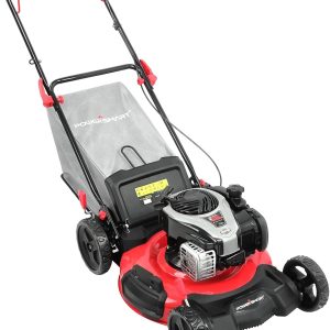PowerSmart Gas Lawn Mower 21-inch with 140cc Briggs and Stratton E550 Engine, 3-in-1 Push Mower with Mulching, Bagging, Side-Discharge B0DJ2D8C3C