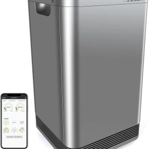 Nuwave OxyPure Ultra Clean Air Purifiers for Extra Large Room, Office, 5 Stage Filtration System with 4 Extra True HEPA Filters, Remove up to 100% of Dust, Pet Hair, Odors, Pollen, VOCs, Smart Wifi B08K3R8QPF