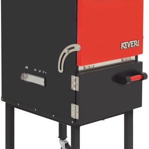 Multi-Purpose Charcoal Oven, The Ultimate Outdoor Oven, 3 Grill Positions, Grill, smoke, roast, and bake, Perfect for for Outdoor Backyard Cooking, Red B0DBJ5FTHY