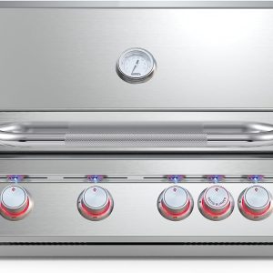 Hygrill Premium XTR 32-Inch Built In Grill, Stainless Steel 4-Burner Grill Head for Outdoor Kitchen with Rear Infrared Burner and LED Lights, Natural Gas B0CF9N1CGS