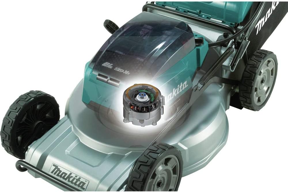 Makita XML07PT1 36V (18V X2) LXT® Brushless 21" Commercial Lawn Mower Kit with 4 Batteries (5.0Ah), Teal B0861ZP2BB - Image 3