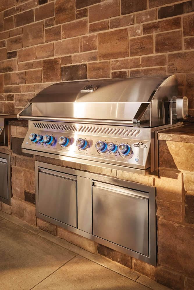 Napoleon Built-In 700 Series 44-inch Natural Gas Grill Head with Infrared Rear Burner - BIG44RBNSS-1-6 Main Burners, Infrared Rear Burner, Stainless Steel, Included Rotisserie Kit B0D3WPXYKH - Image 6
