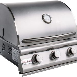 Blaze Grills LBM | 32-inch Outdoor Built-in Grill | 4-Burner Propane Drop in Grill | Commercial Grade Grilling Experience| Stainless Steel Outdoor BBQ | BLZ-4LBM-LP B08X1XQQT5