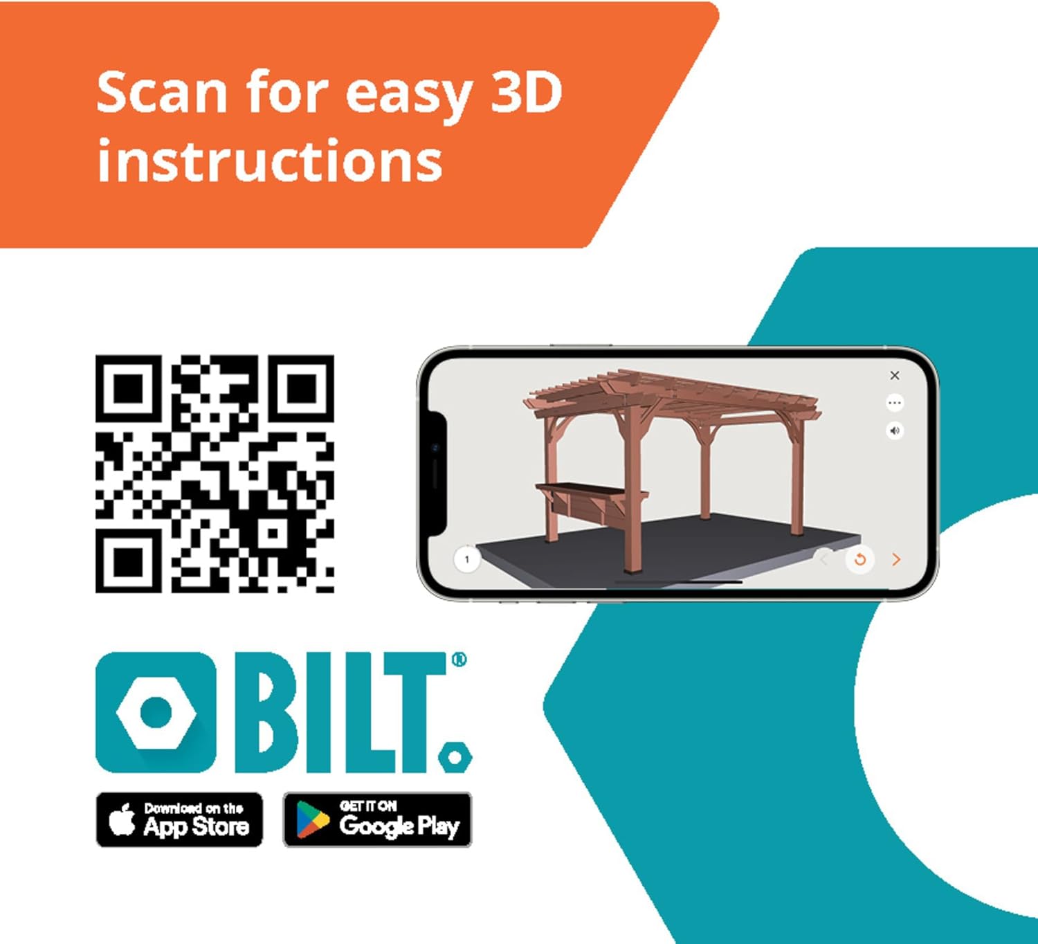 Backyard Discovery Ashland 14' x 10' Cedar Wood Pergola Kit with Trellis Roof, Built-In Bar Top, All-Season Durability, High-Wind Rating, PowerPort, Shade for Outdoor Patio, Deck, Garden, Entertaining B0C547GXVP - Image 9