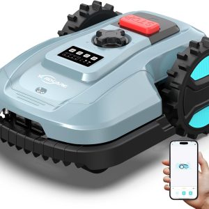 Robotic Lawn Mower with App Control, Obstacle Avoidance, Scheduled Cutting, Self-Charging, and Adjustable Height – Ideal for Small to Medium Lawns (Up to 4300 sq.ft) B0DWFJ1PHB