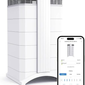 IQAir HealthPro Plus XE Air Purifier - Smart HyperHEPA Filtration for Large Rooms up to 1125 sq ft - Smoke, Viruses, Allergens, Asthma, Mold, Dust, Pets, Swiss Made, WiFi Enabled B0D7LQN3JT