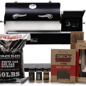 recteq Pellet Grill - Deck Boss 800, Pellet Smoker Grill, Wi-Fi-Enabled, Electric Pellet Grill, Grilling Essentials Bundle B0CFSHJ79H