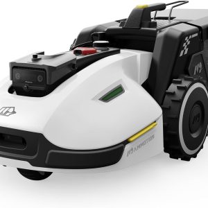 YUKA 2000 Robot Lawn Mower with Sweeper Kit, Ultrasense AI Vision & RTK Antenna, Auto Mapping & App Control,45% Slope Capability,Wireless Perimeter,Dual Cutting Discs, Up to 20 Mowing Zones B0DXPY6543
