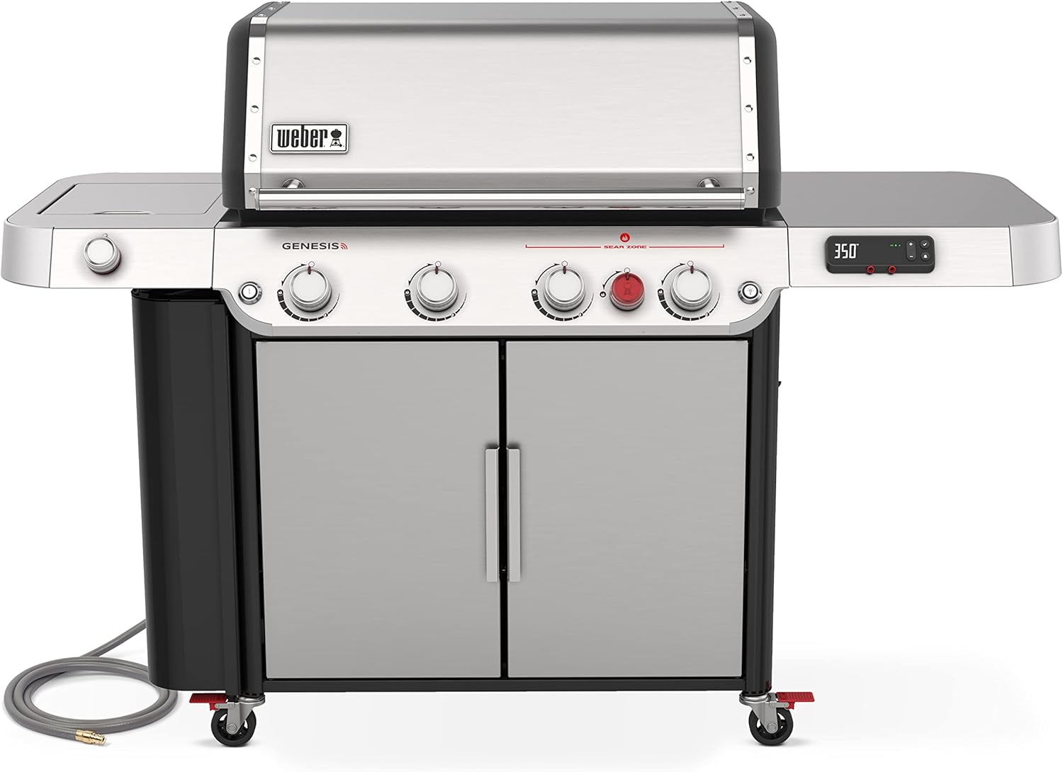 Weber Genesis SPX-435 Premium Smart Gas Grill, Natural Gas, Stainless Steel B09MV2S879