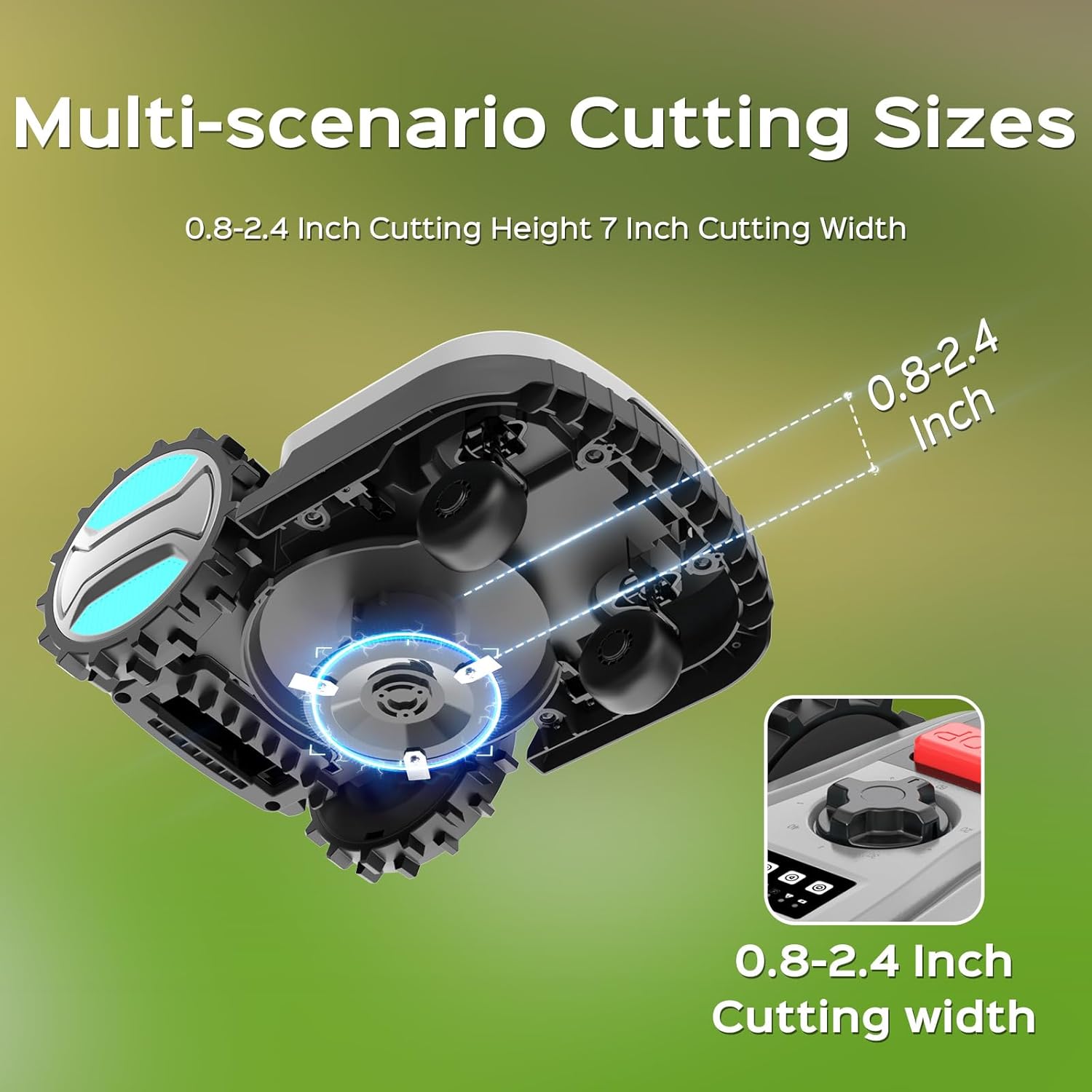 App-Controlled Robotic Mower – Auto-Charging, Adjustable Height, for Lawns up to 4300 sq.ft B0F5GDXYB5 - Image 7