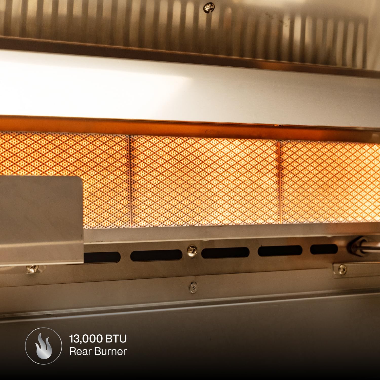 Spire Premium 6 Burner Built In Gas Grill Island Head, Stainless Steel 36 Inch Propane Grill with Rear Burner, 73,000 BTUs, 904 SQ In Racks with Dual Fuel Compatibility - 740-0781P B0BXM27Q56 - Image 5