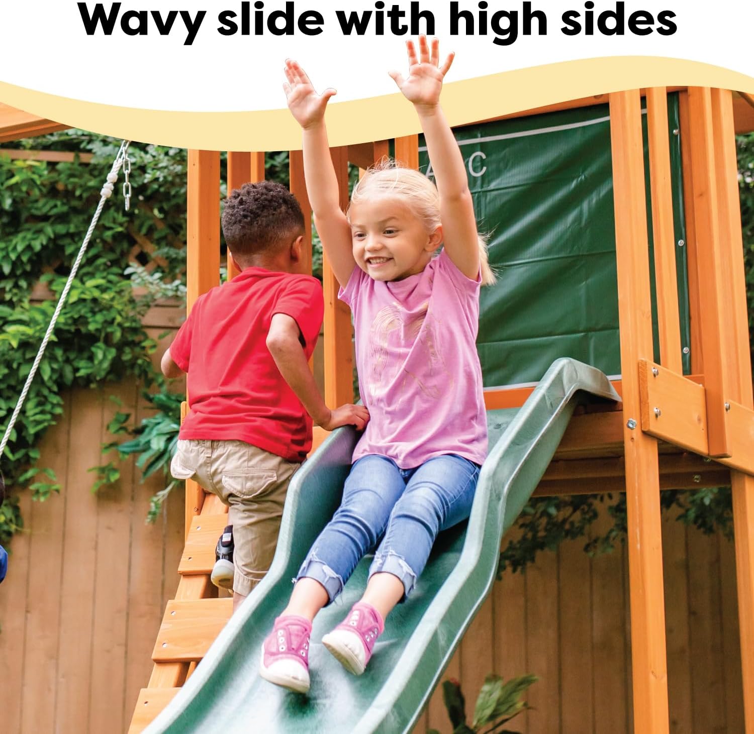 KidKraft Appleton Wooden Swing Set - Image 6