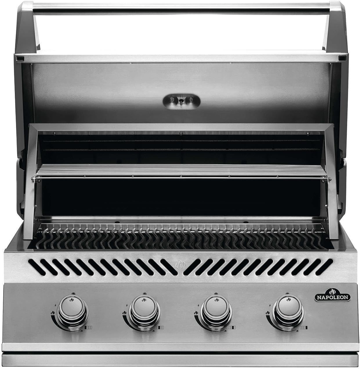 Napoleon Built-In 500 Series 32-Inch Built-In Gas Barbecue Grill Head - BI32PSS - Marine Grade Stainless Steel, Propane, 4 Main Burners, 7.5 mm Stainless Steel Grids, Dual Level Stainless Steel Sear Plates B09RV8329R - Image 4