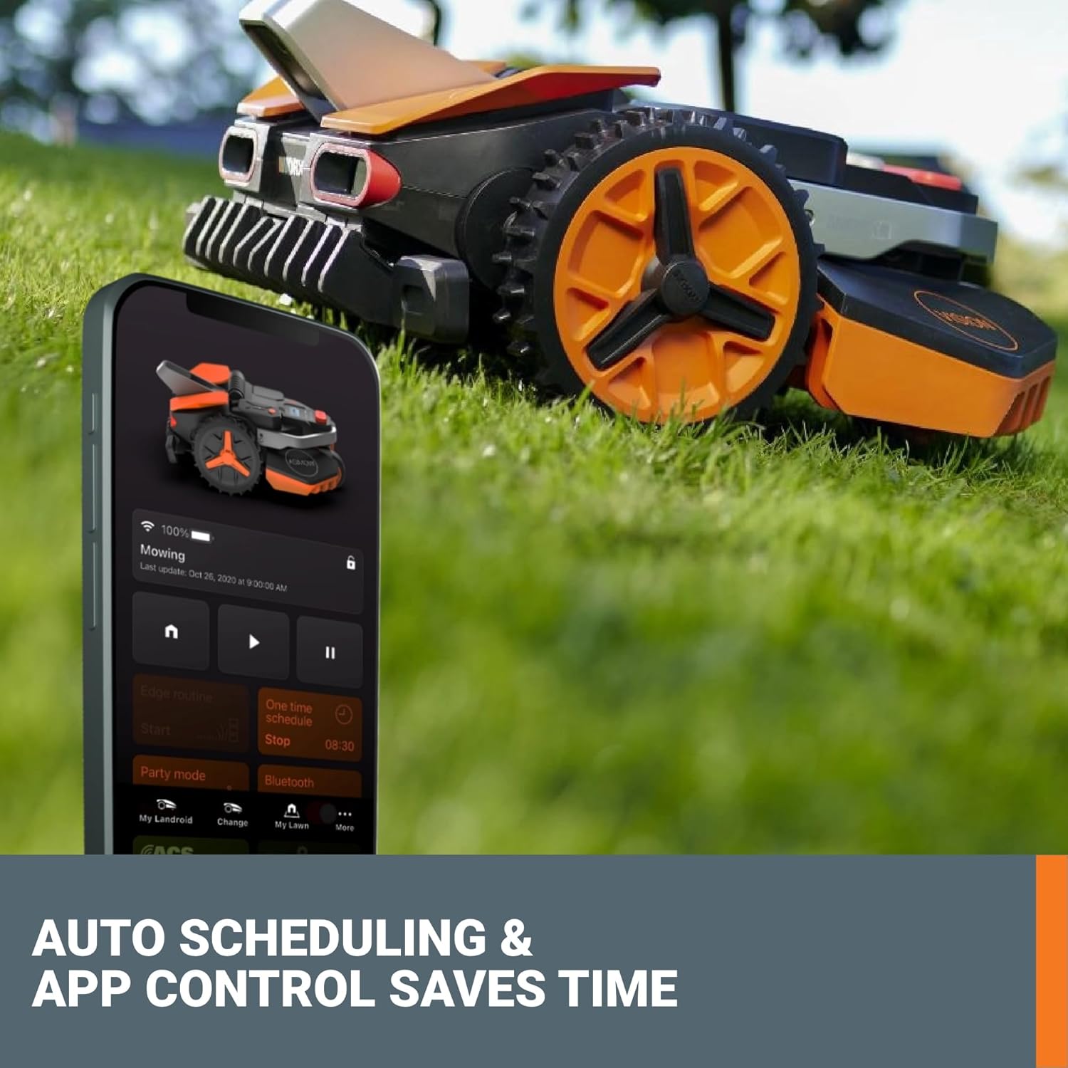 WORX Landroid Vision Robotic Lawn Mower, Wire Free Robot Mower with Active Obstacle Avoidance, WiFi & Bluetooth Connection, APP Control, 1 Acre, WR235 B0D5XLMWQ3 - Image 3
