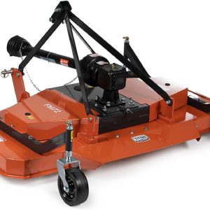 Titan Attachments 3 Point PTO Finish Mower, 72" Cutting Width, Category 1 Hitch, Rear Discharge, Requires 30-50 HP Tractor, Low-Noise Cast Iron Gearbox, Orange Finish B09BGTD3NV