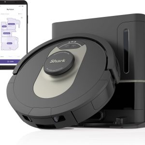 Shark AV2501AE AI Robot Vacuum with XL HEPA Self-Empty Base, Bagless, 60-Day Capacity, LIDAR Navigation, Perfect for Pet Hair, Compatible with Alexa, Wi-Fi Connected, Carpet & Hard Floor, Black B08QZVSC8D