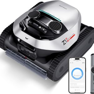 DREAME Z1 Pro Cordless Robotic Pool Cleaner, LiFi Remote Control, 8000 GPH Suction, Waterline Horizontal Cleaning, Auto-Retrieval, Automatic Pool Vacuum for Above & In-Ground Pools, Upgraded Version B0F2T49DNT