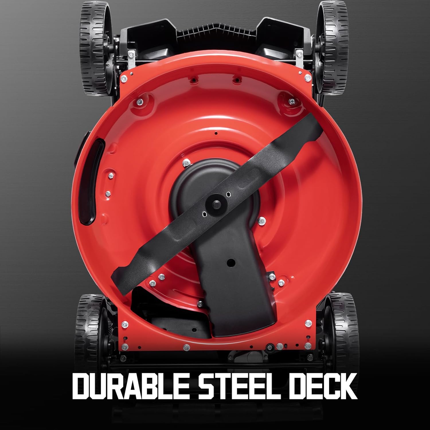 PowerSmart Gas Lawn Mower 21-Inch with 140cc Briggs and Stratton E550 Engine, High Wheels, 3-in-1 with Bagging B0D1JTMB3W - Image 5