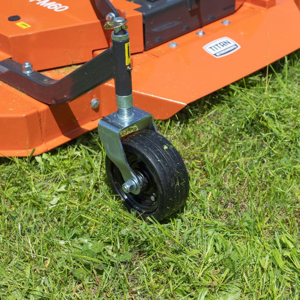 Titan Attachments 3 Point PTO Finish Mower, 72" Cutting Width, Category 1 Hitch, Rear Discharge, Requires 30-50 HP Tractor, Low-Noise Cast Iron Gearbox, Orange Finish B09BGTD3NV - Image 9