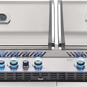 Napoleon BIPRO825RBINSS-3 Built-in Prestige PRO 825 RBI Natural Gas Grill Head, sq.in. + Infrared Infrared Bottom andRear Burner, Stainless Steel B07M6W77ZC