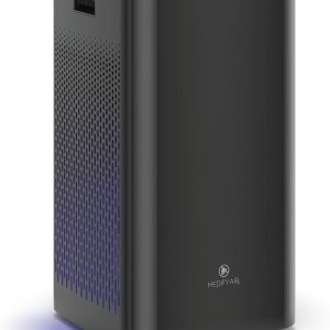 Medify MA-112 UV Light Air Purifier with True HEPA H14 Filter | 4,455 ft² Coverage in 1hr for Wildfires Smoke, Odors, Pollen, Pets | Removal to 0.1 Microns | Black, 1-Pack B09MRPPVBZ