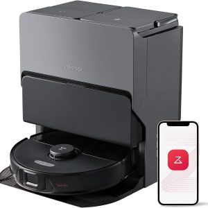 roborock S8 Max Ultra Robot Vacuum and Mop, All-in-One Dock, PreciSense LiDAR Navigation, Smart Dirt Detection, Self-Emptying, 8000Pa Suction for Various Floors, 20mm Auto Lifting for Carpet, Black B0CTZYLMR9