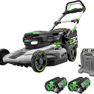 EGO POWER+ Electric Lawn Mower, Self-Propelled Cordless, Includes (2) 56V 5.0Ah Batteries and Charger - LM2142SP B07DV12424
