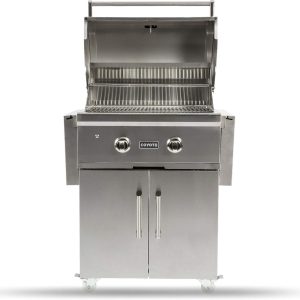 Coyote Outdoor Kitchen Grill | 28- inch Freestanding Natural Gas Grill | 2 Burner Barbecue | Premium BBQ | Great For Outdoor Kitchens | Top-Tier Warranty | C-Series C1C28NG-FS B01G4B4WR0