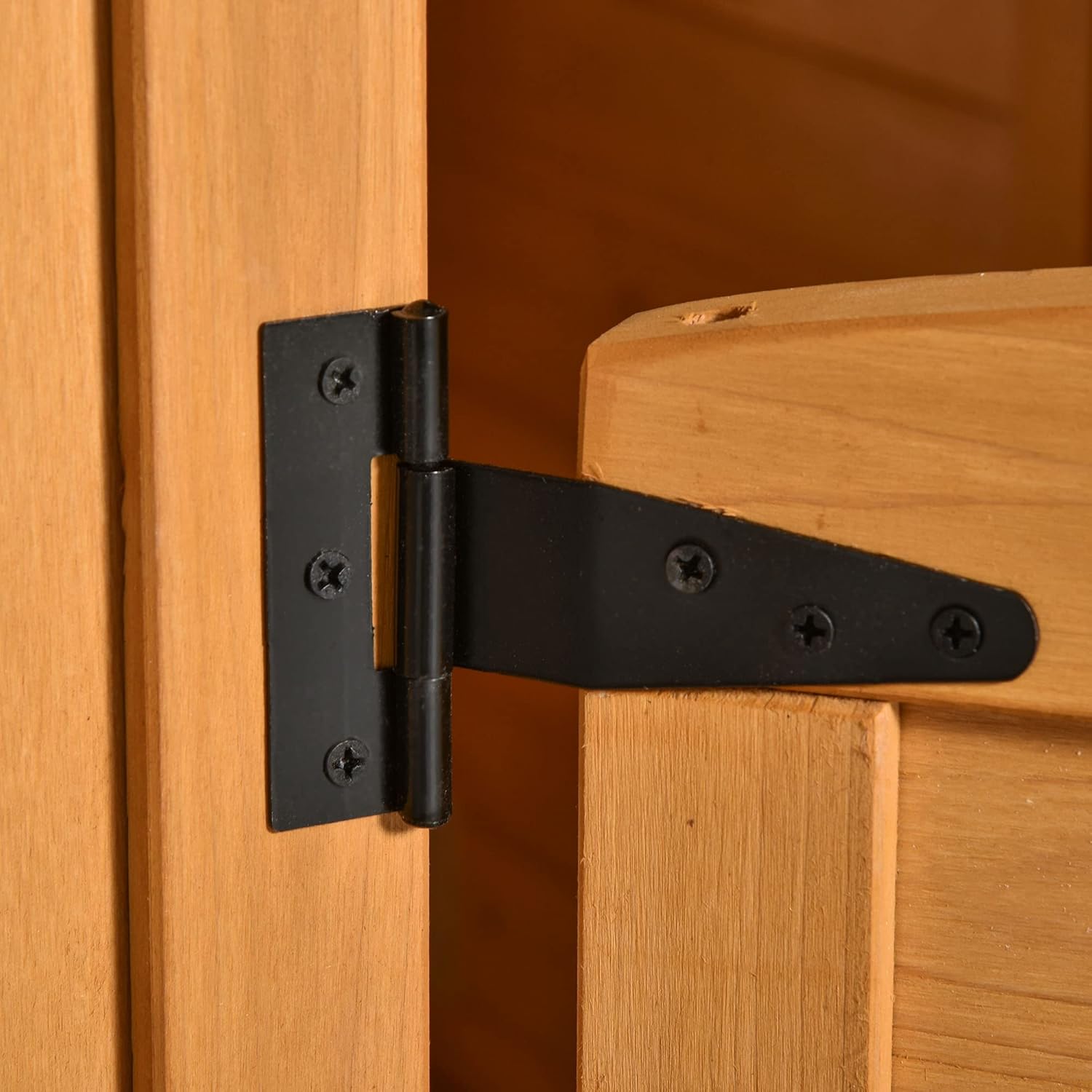 Outsunny Wooden Playhouse for Kids Outdoor with Working Door, Windows, Mailbox, Bench, Flowers Pot Holder, 48" x 42.5" x 53" B09QS3VVGS - Image 8