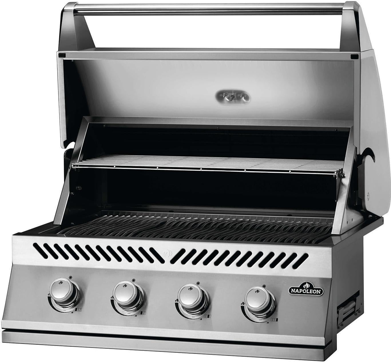Napoleon Built-In 500 Series 32-Inch Built-In Gas Barbecue Grill Head - BI32PSS - Marine Grade Stainless Steel, Propane, 4 Main Burners, 7.5 mm Stainless Steel Grids, Dual Level Stainless Steel Sear Plates B09RV8329R - Image 6