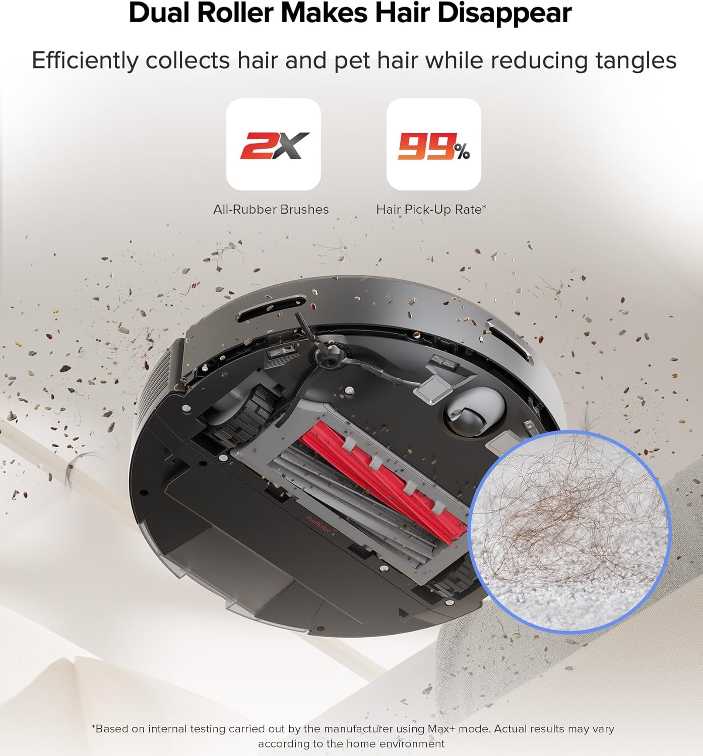 roborock Q5 Max+ Robot Vacuum with Self-Empty Dock, Upgraded from Q5+, 5500 Pa Suction, DuoRoller Brush, Hands-Free Cleaning for up to 7 Weeks, PreciSense LiDAR Navigation, App & Voice Control B0CWQP4Y4R - Image 2