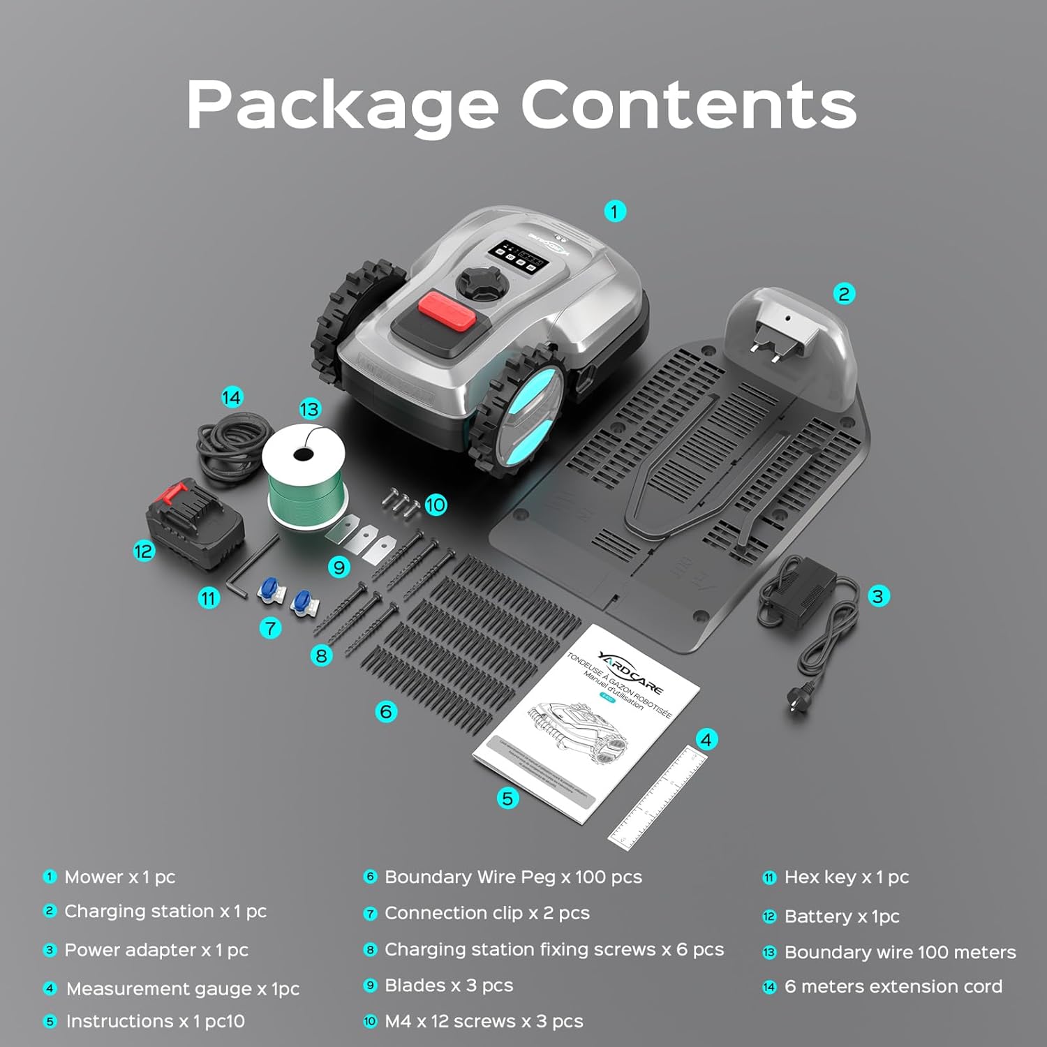 App-Controlled Robotic Mower – Auto-Charging, Adjustable Height, for Lawns up to 4300 sq.ft B0F5GDXYB5 - Image 9