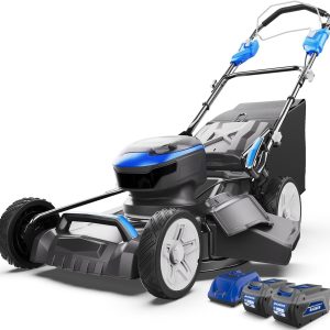 Lawn Mower Self Propelled 40V Brushless 21" Cordless, 7 Cutting Height Adjustments Electric Lawn Mower, Quickly Folding, 2 * 4.0Ah Battery and1*2Ah Super Charger Included B0D6R63KCM