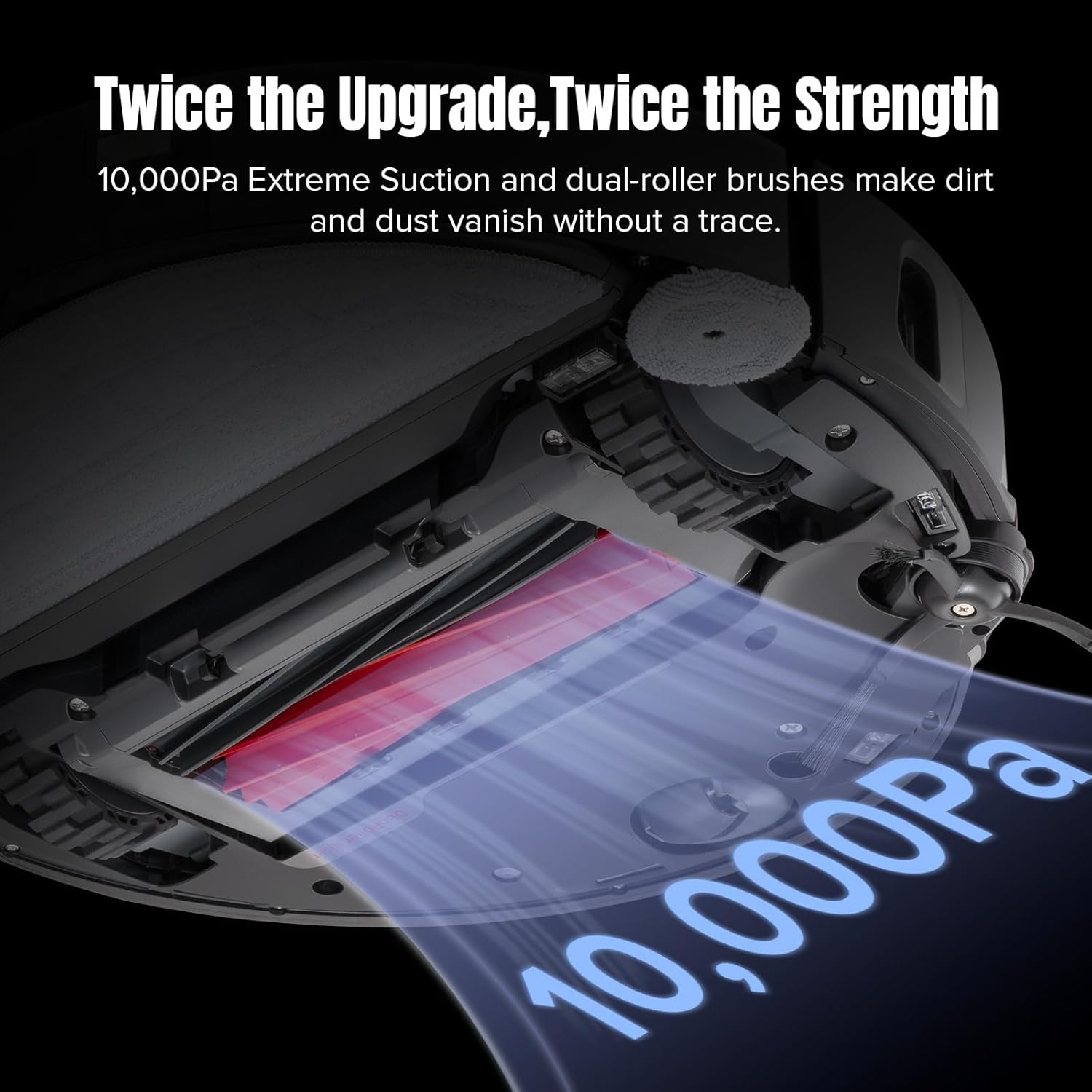 roborock S8 MaxV Ultra Robot Vacuum & Sonic Mop, 10000 Pa Suction, Corner to Edge Deep Cleaning, Hot Air Self-Drying, Auto Empty & Refill, Detergent Dispenser, Obstacle Avoidance, Black B0CQLPNB2X - Image 4