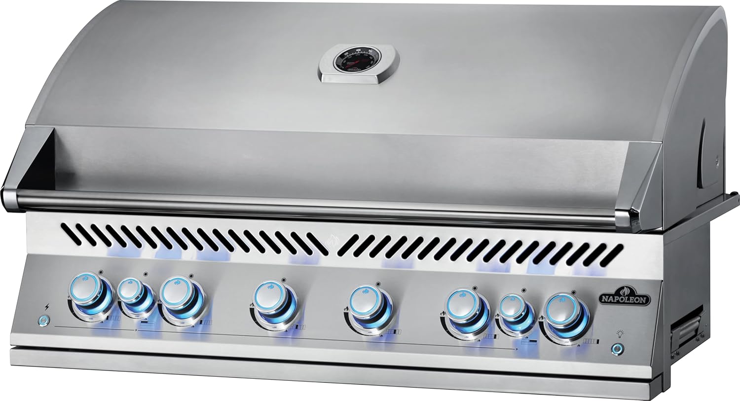 Napoleon Built-In 700 Series 44-inch Natural Gas Grill Head with Infrared Rear Burner - BIG44RBNSS-1-6 Main Burners, Infrared Rear Burner, Stainless Steel, Included Rotisserie Kit B0D3WPXYKH - Image 3