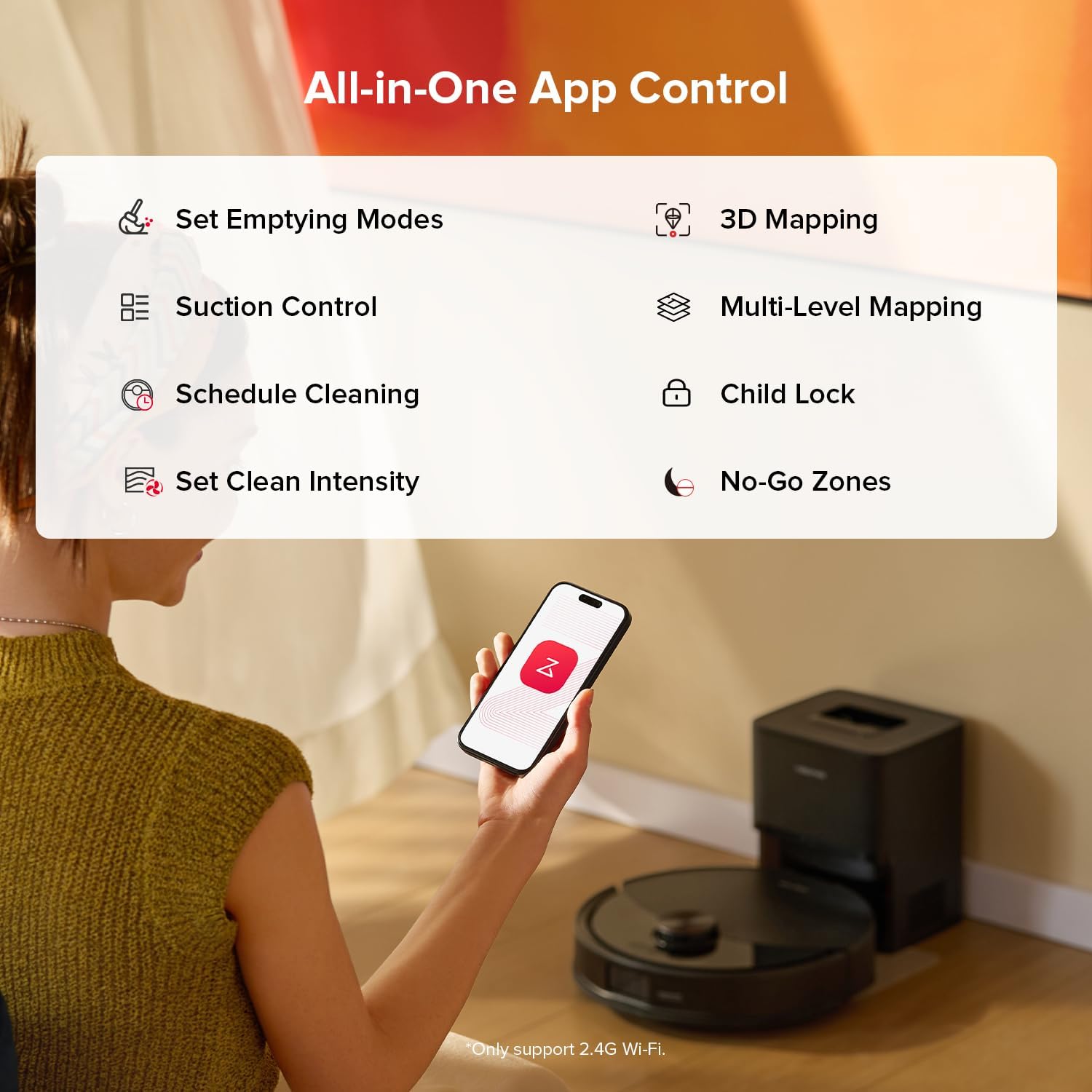 roborock Q10 S5+ Robot Vacuum and Mop with Self-Emptying, 10,000Pa Suction, Hands-Free Cleaning for Up to 7 Weeks, Dual Anti-Tangle Design, Auto Mop Lifting, Obstacle Avoidance, Ideal for Pet Hair B0DWXBCQVP - Image 7